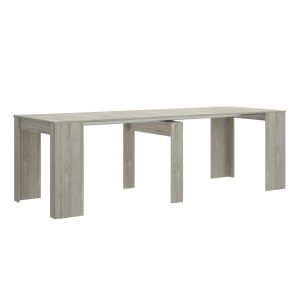 Mesa extensible gris con 5 posiciones