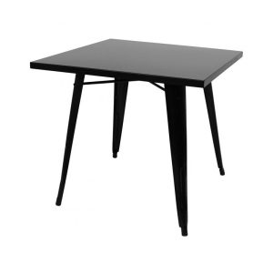 Mesa Tol, Acero, Negra, 80X80 Cms