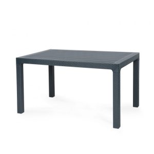 Mesa Tropical, Polipropileno Antracita, 140 X 80 Cms